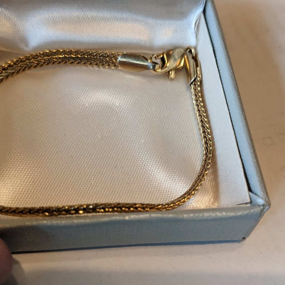 Gold Rope Bracelet 7.5 inch
